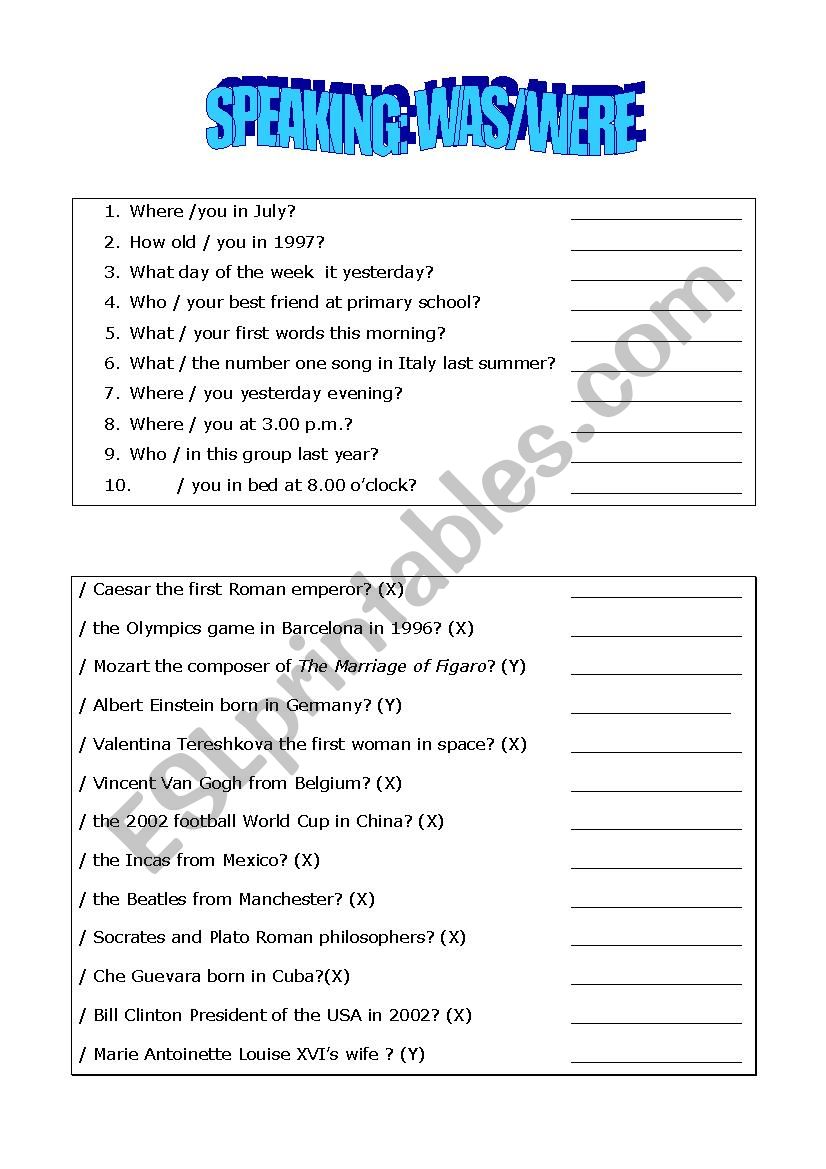 was_were worksheet