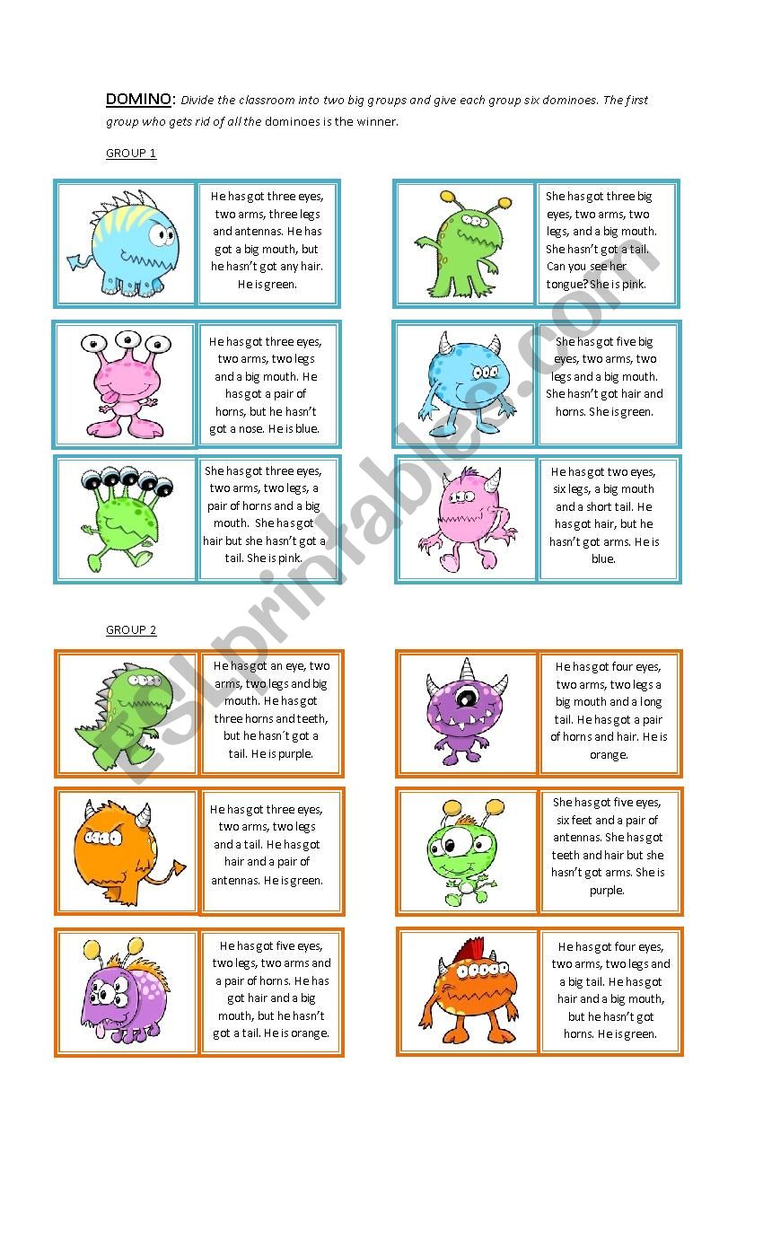 DOMINO worksheet