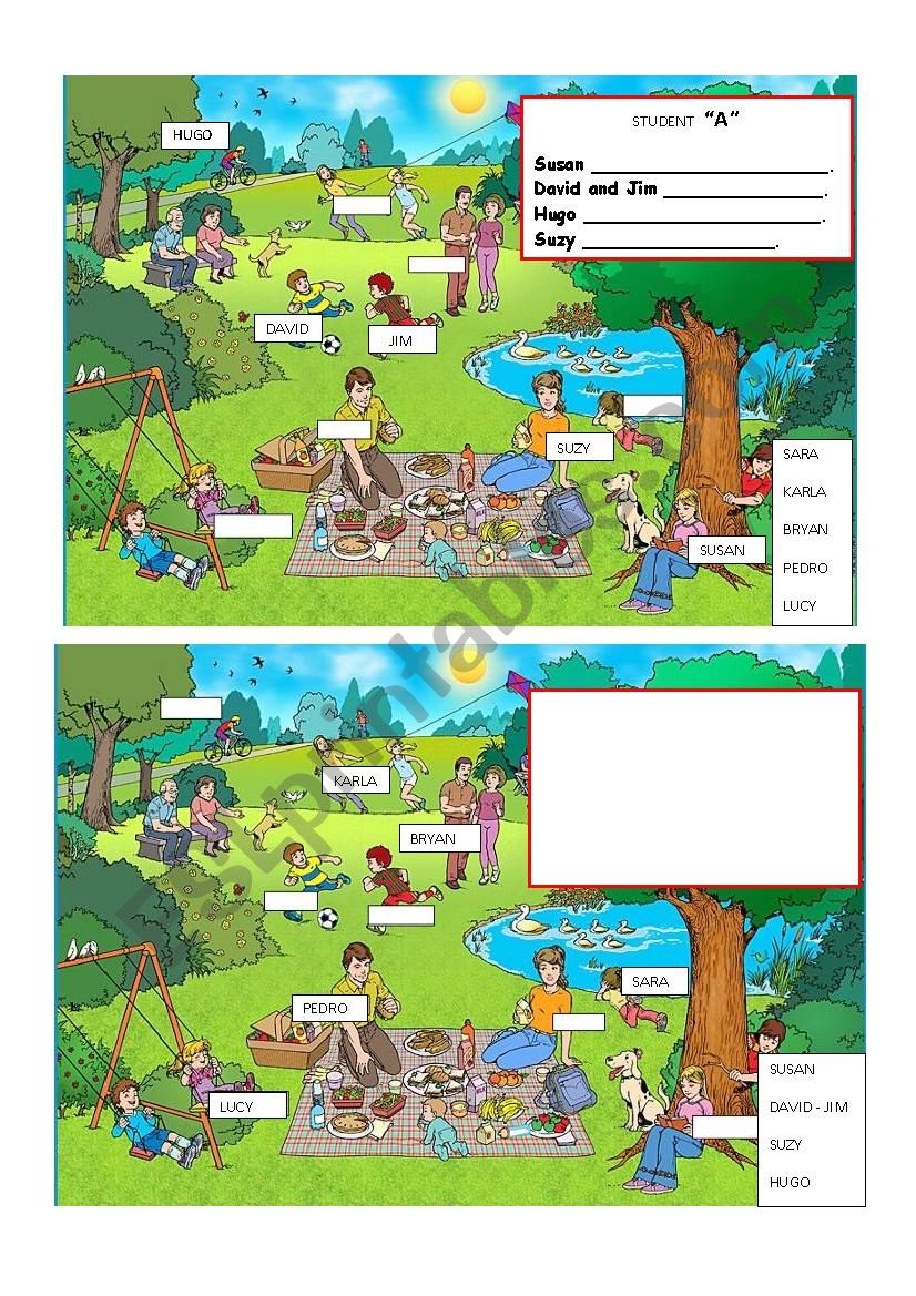 Present continuous_speaking_gap info