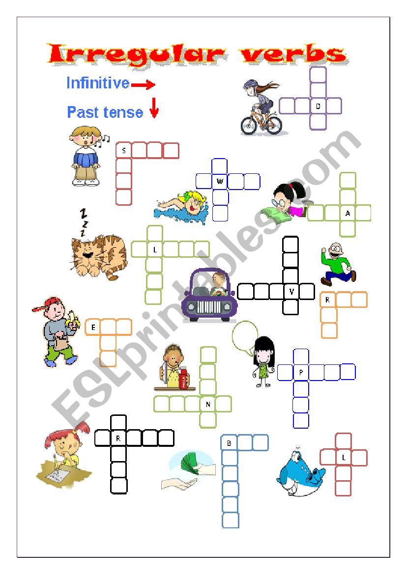 Irregular verbs worksheet