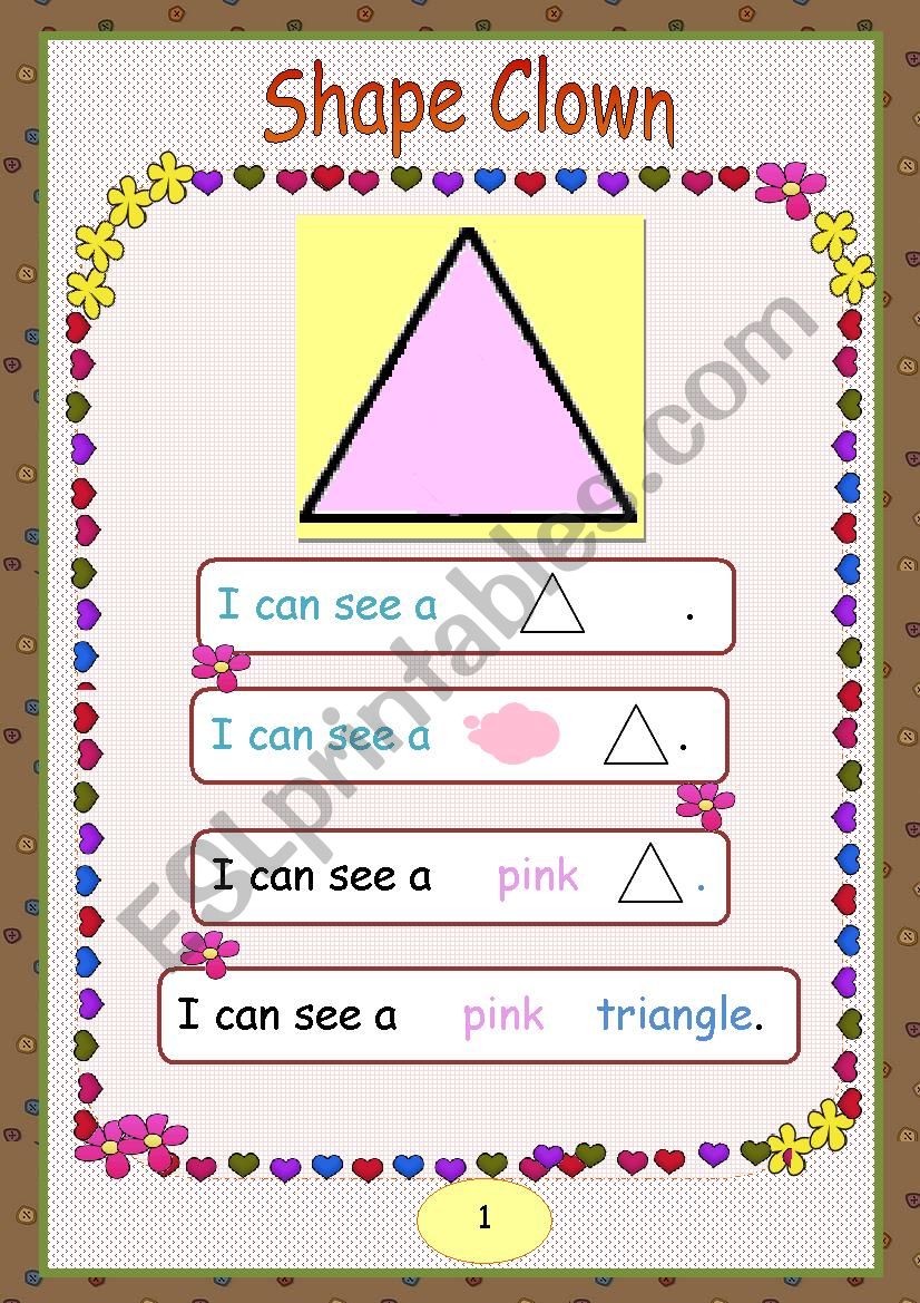 Shape Clown worksheet