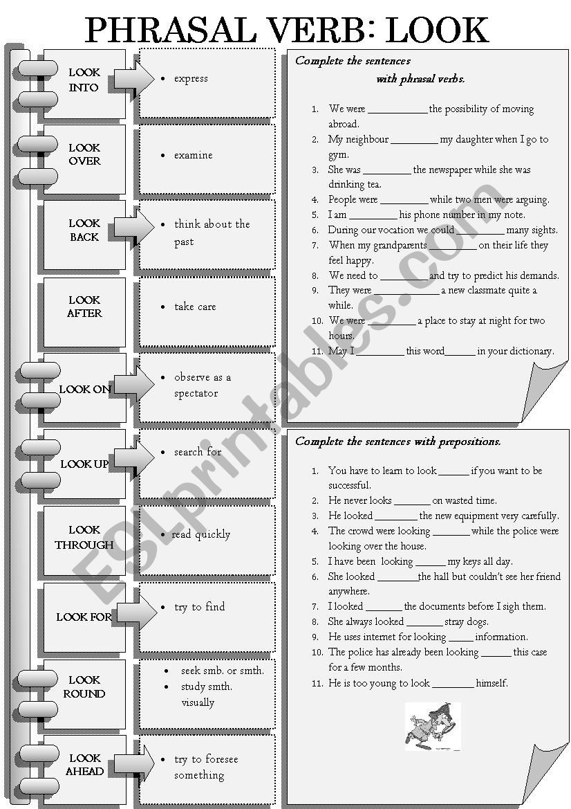 PHRASAL VERB: LOOK  worksheet