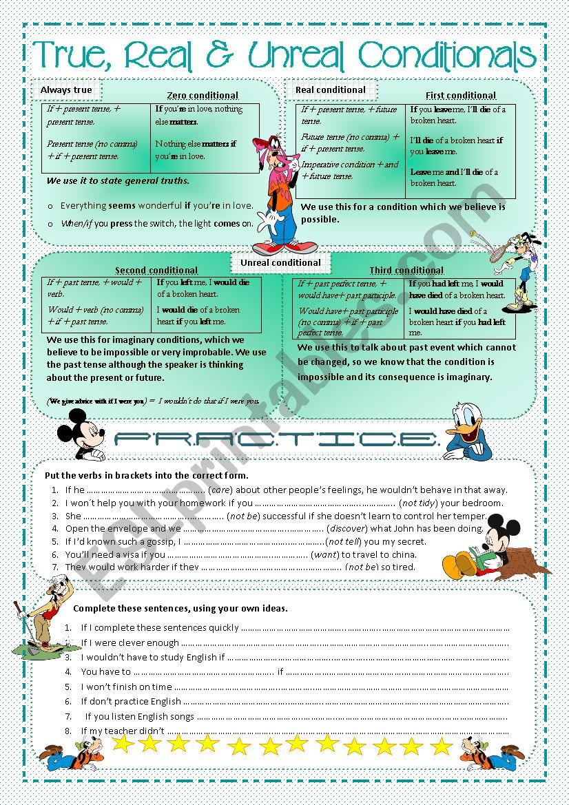 conditionals worksheet