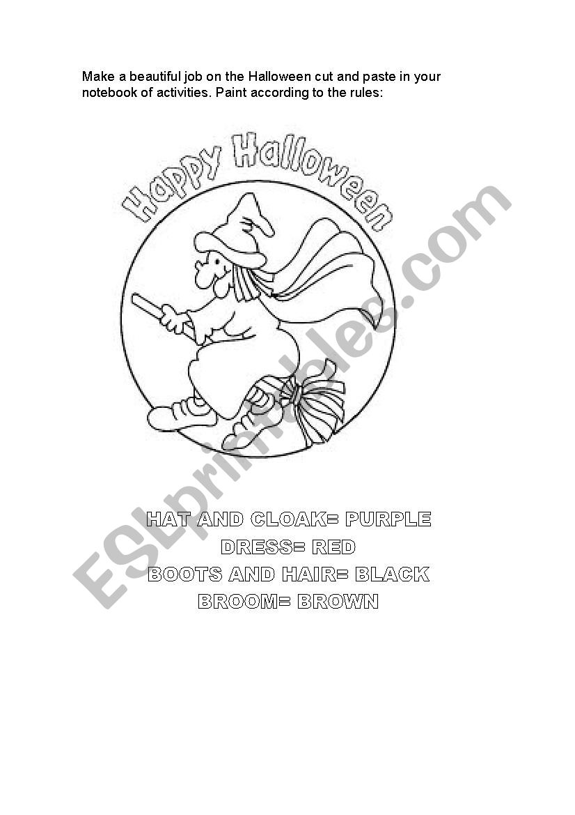 HALLOWEEN ACTIVITY worksheet