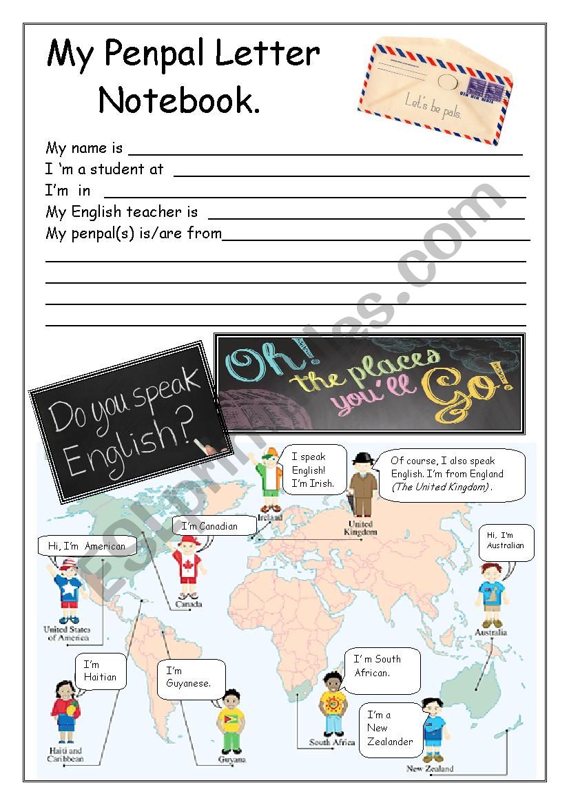 PENPALS:Everything you need for students first letter!