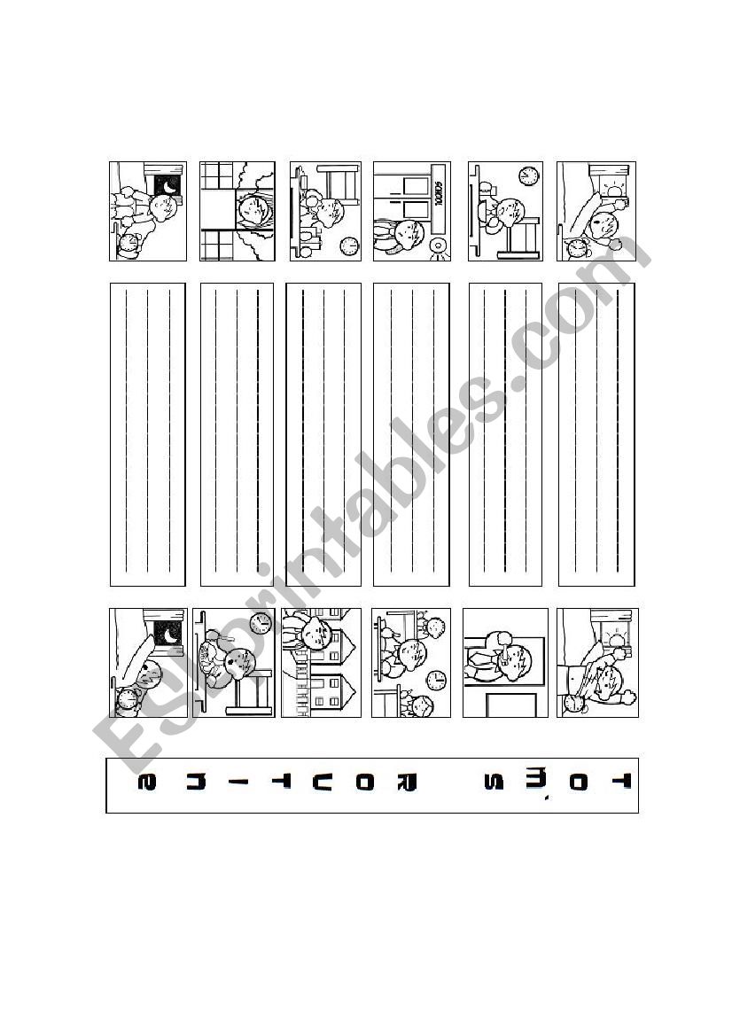 TomÂ´s Daily Routine worksheet
