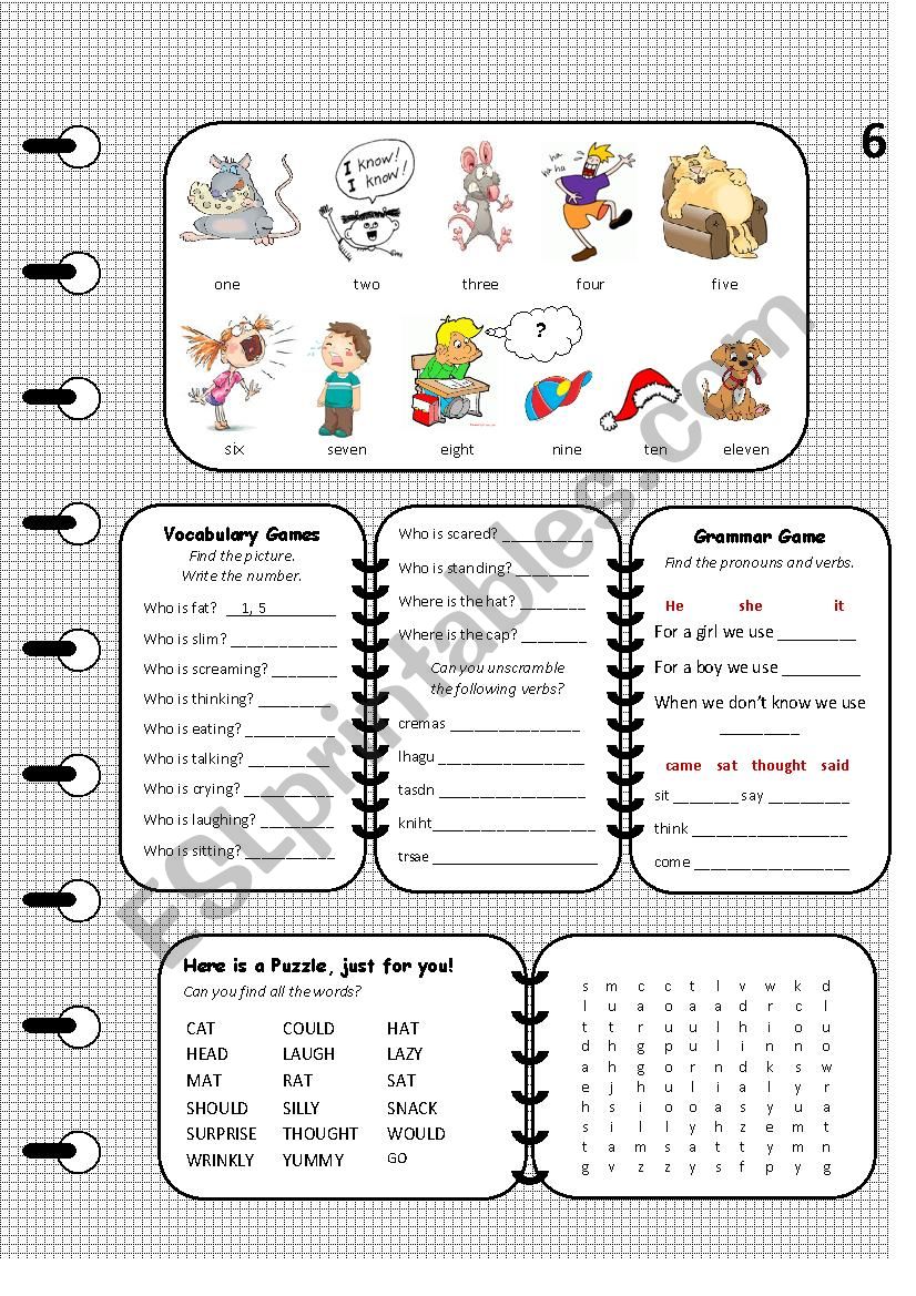 A book for elementary with worksheets Page 6