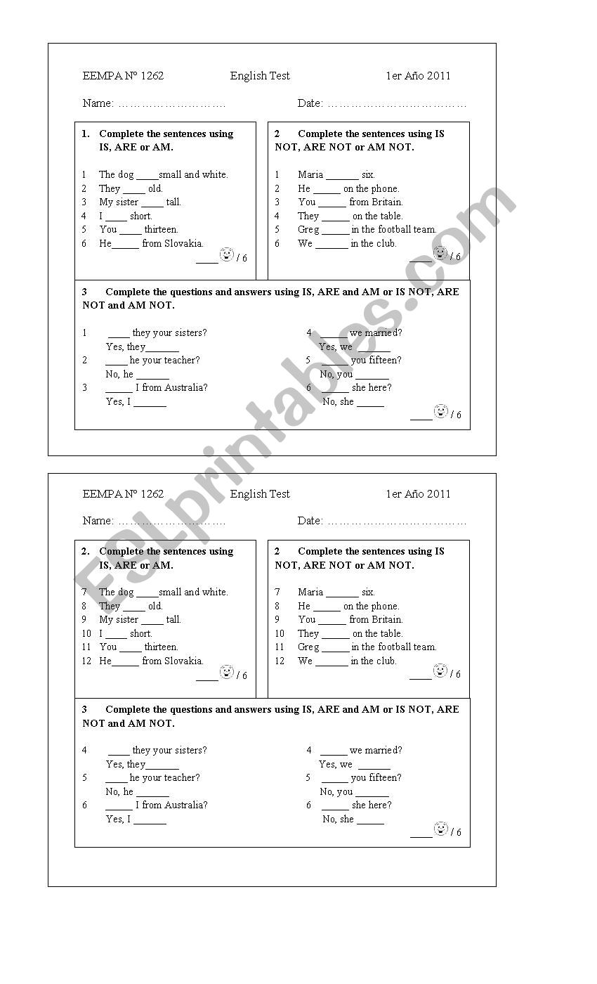 EVALUATION worksheet