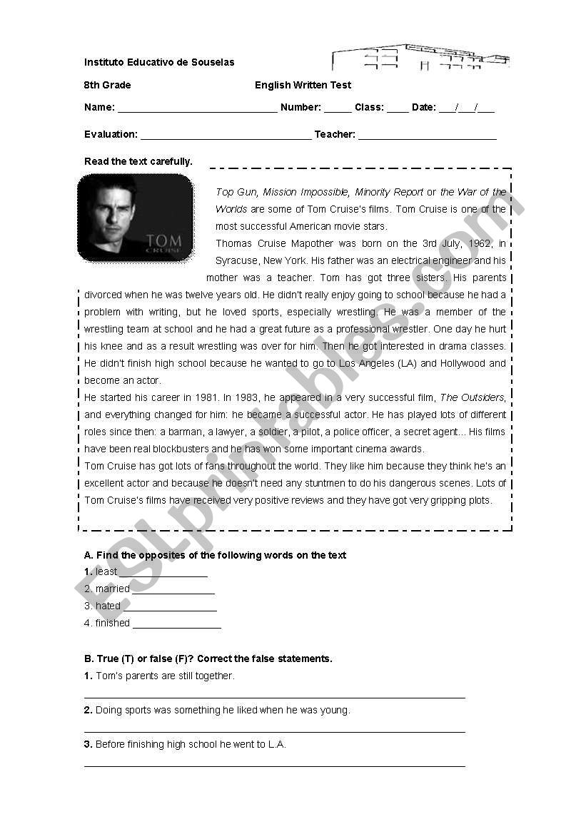 Mass Media worksheet