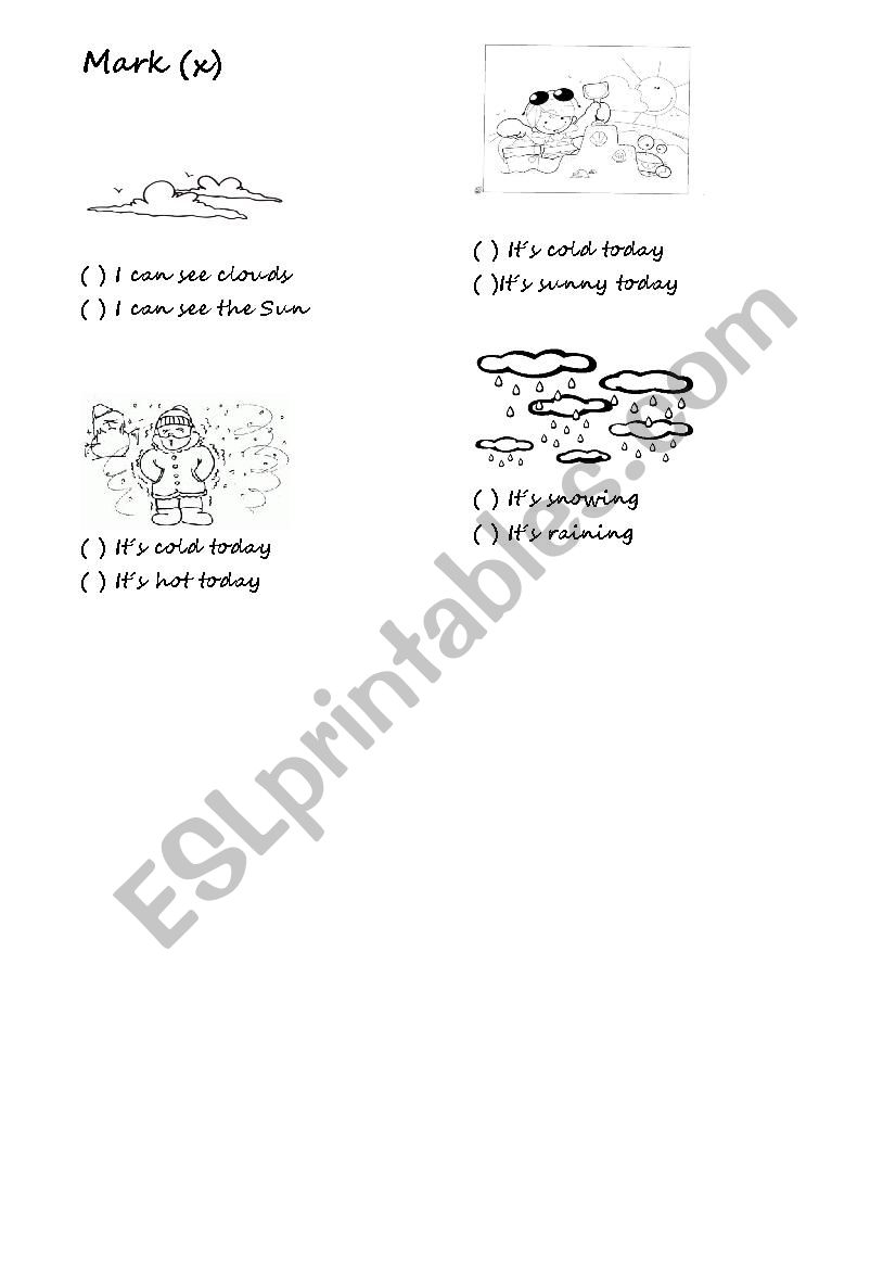 Weather worksheet