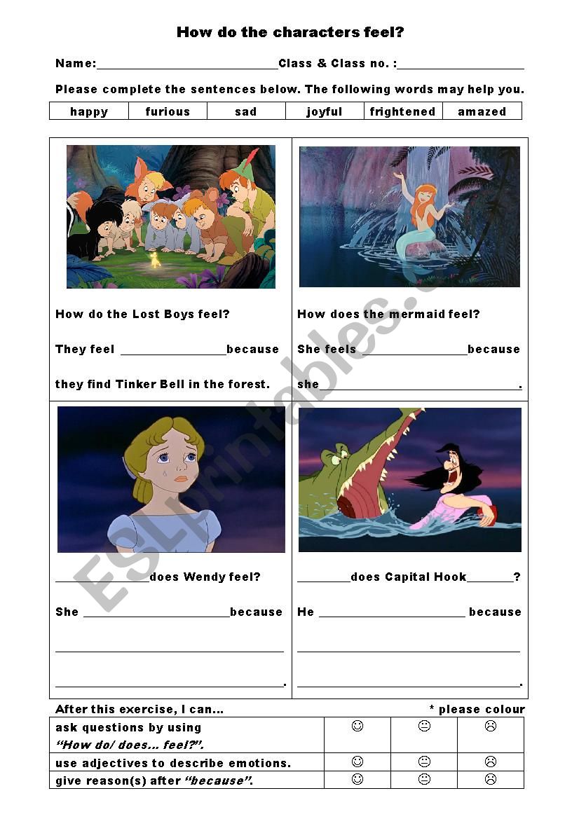 Peter Pan Worksheet worksheet