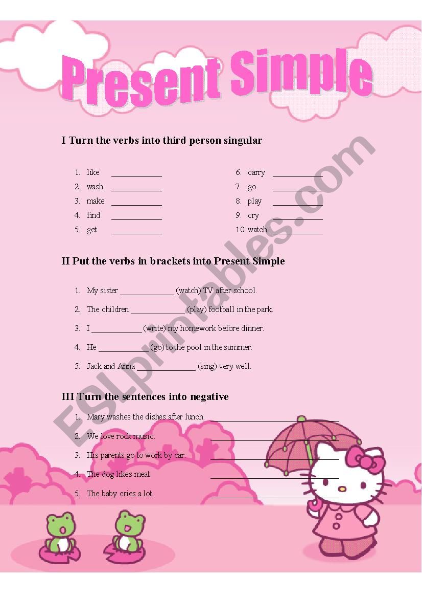 Present Simple worksheet