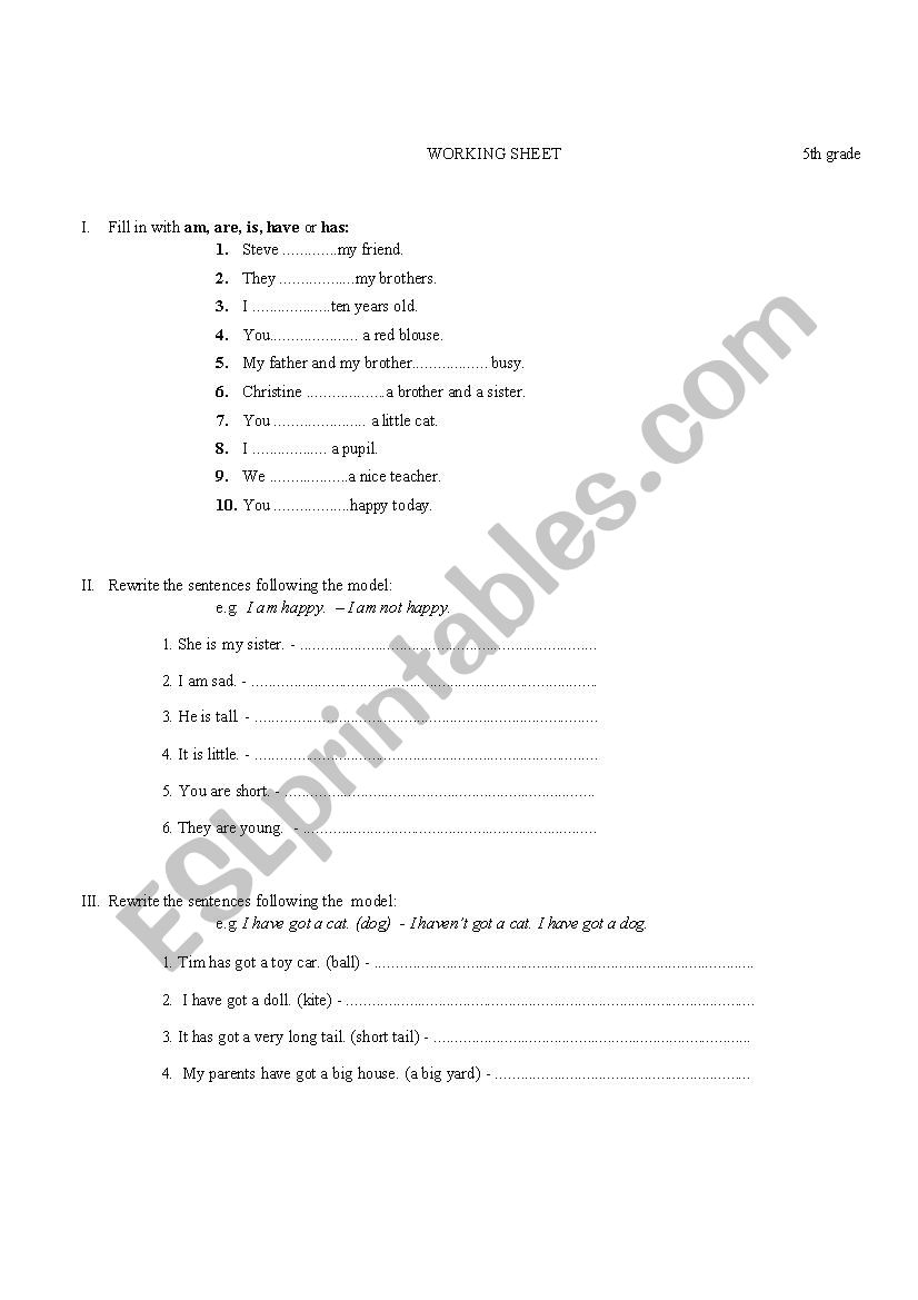 mixed easy exercises worksheet