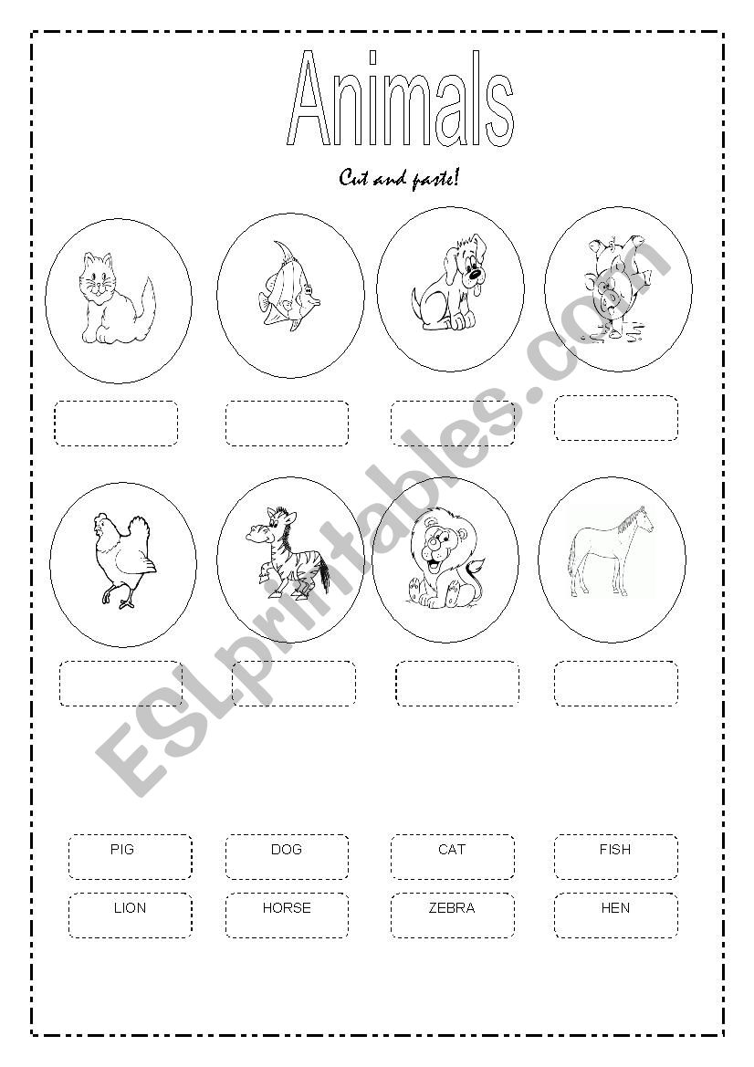 ANIMALS 2 worksheet