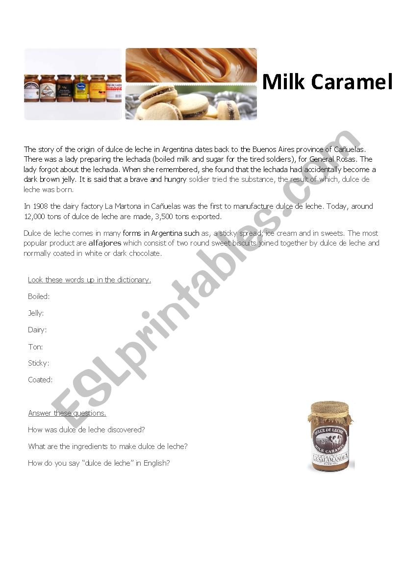 Amazing discoveries: Milk caramel