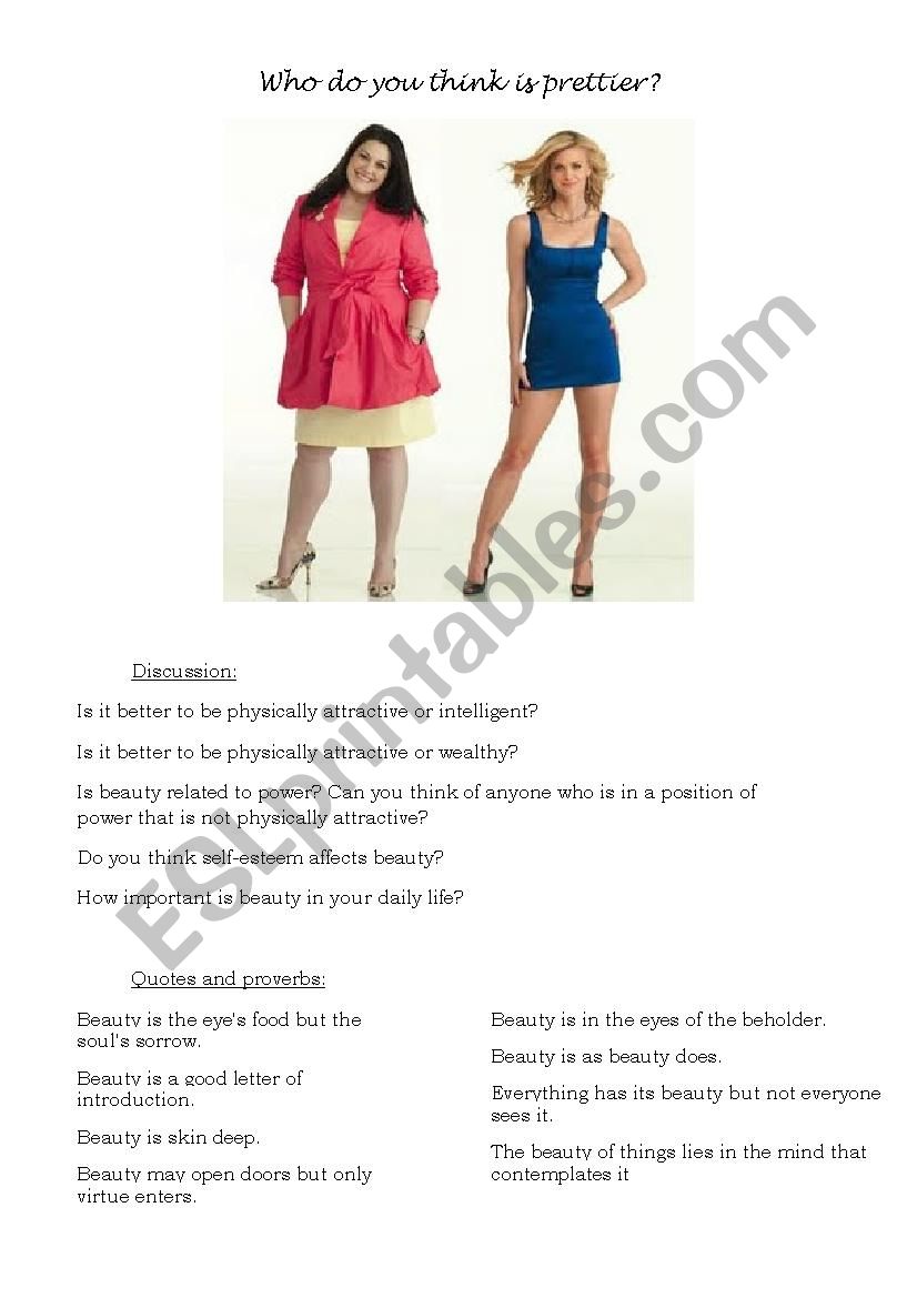 Drop Dead Diva Pilot worksheet