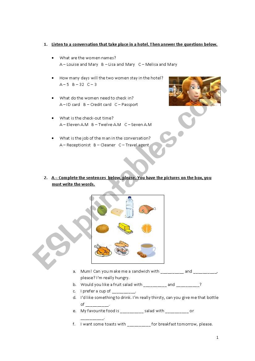 Test worksheet