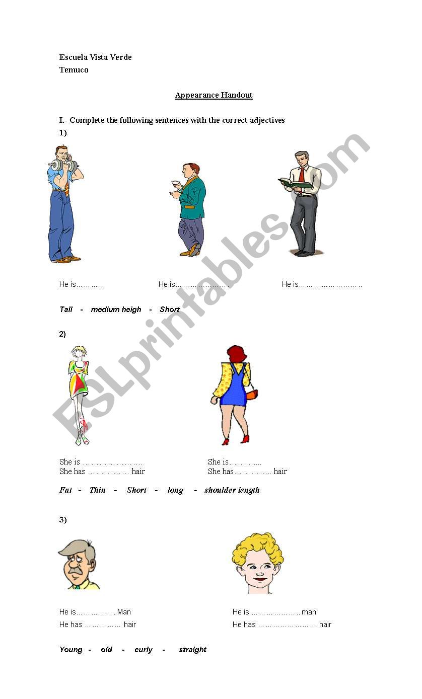 people worksheet