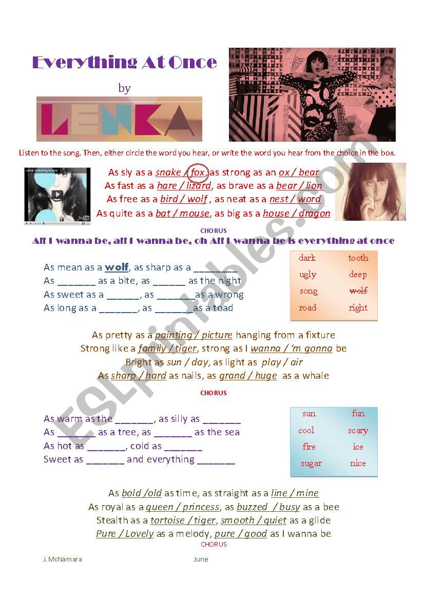 Â´Everything At OnceÂ´ by Lenka