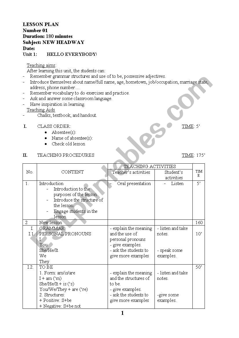  NEW HEADWAY  worksheet