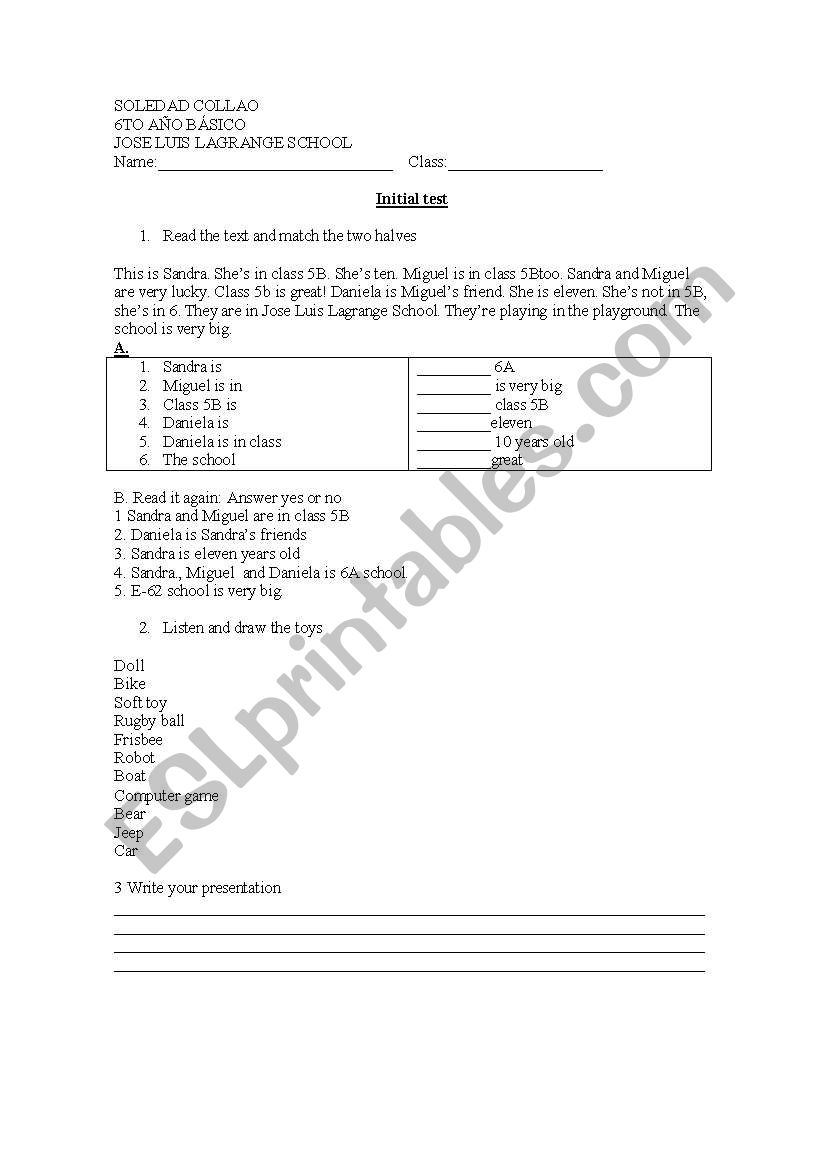 quiz worksheet