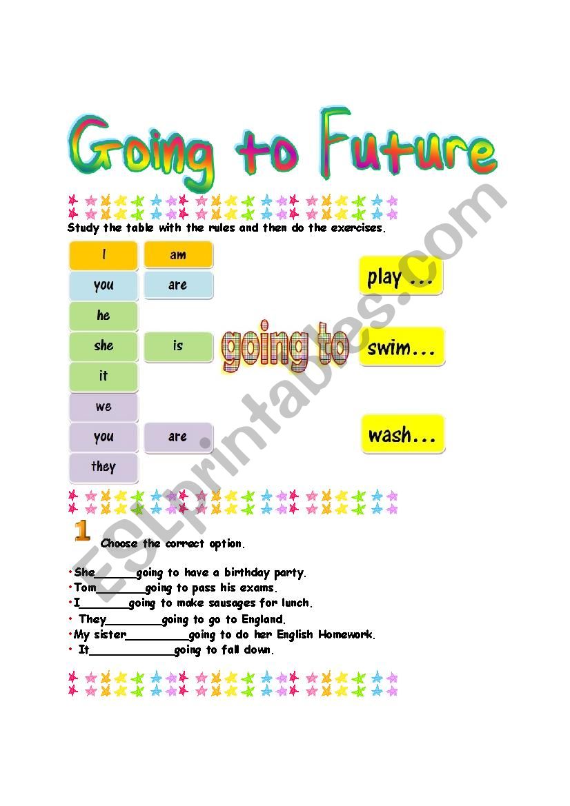 The near future worksheet