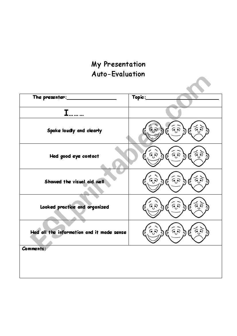 Oral Presentation Auto-Evaluation