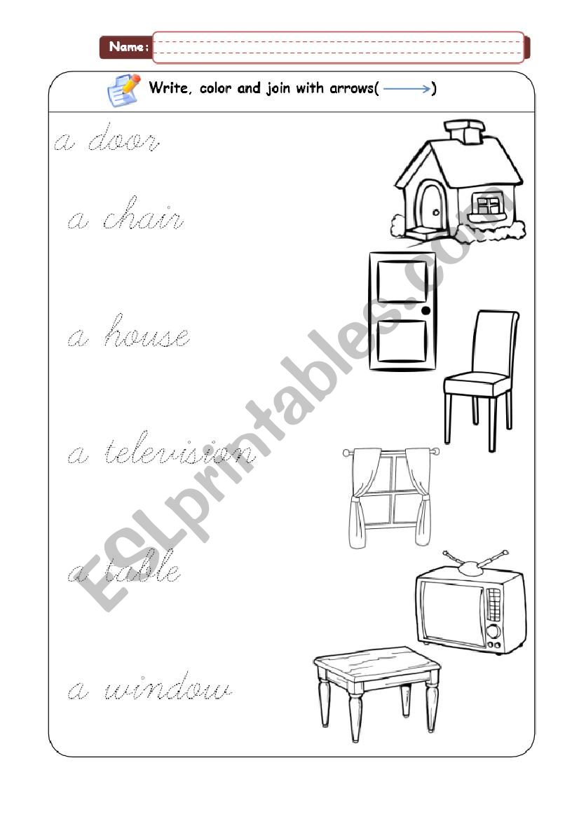 Home Objects - Writing and Matching