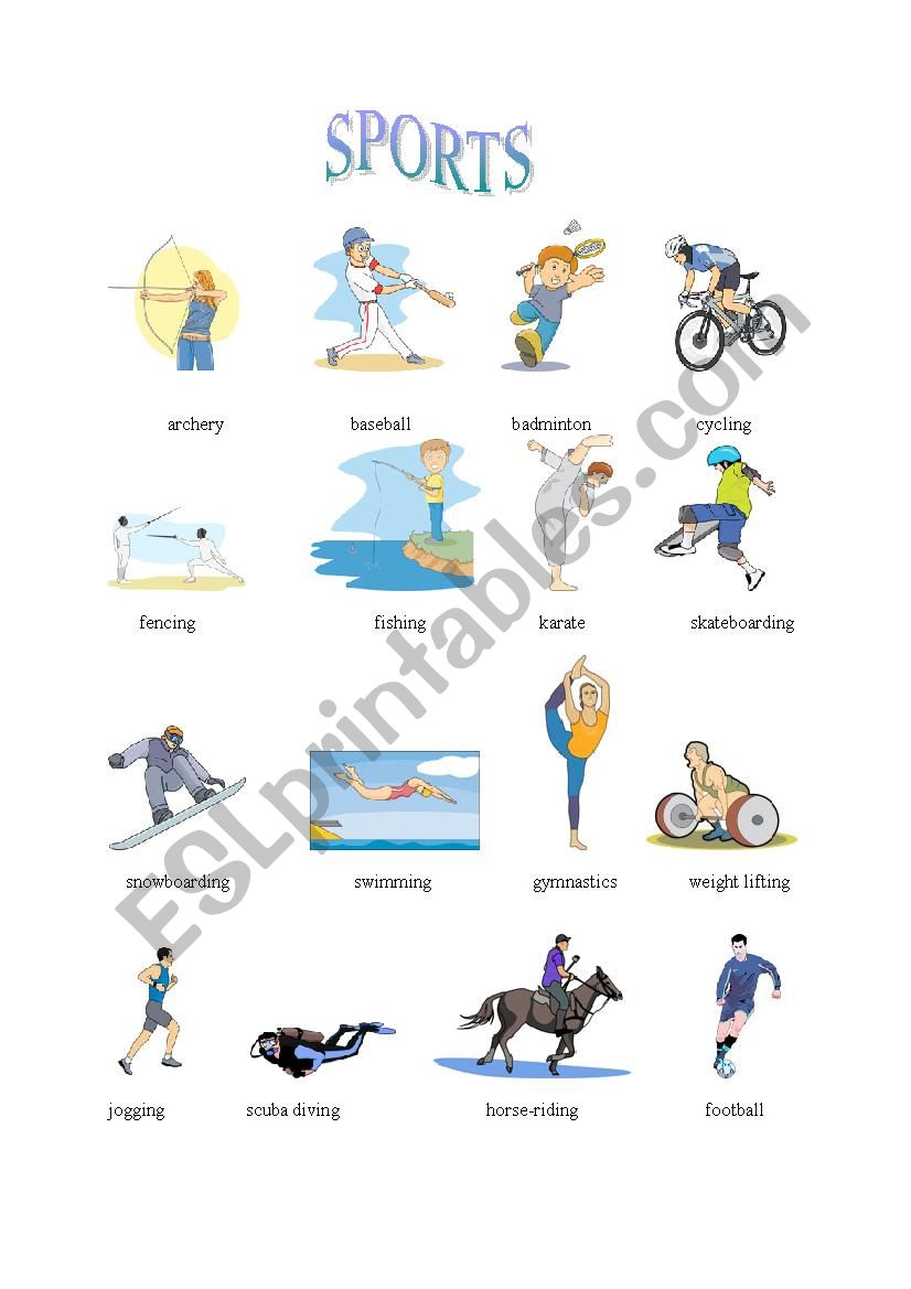 SPORTS worksheet