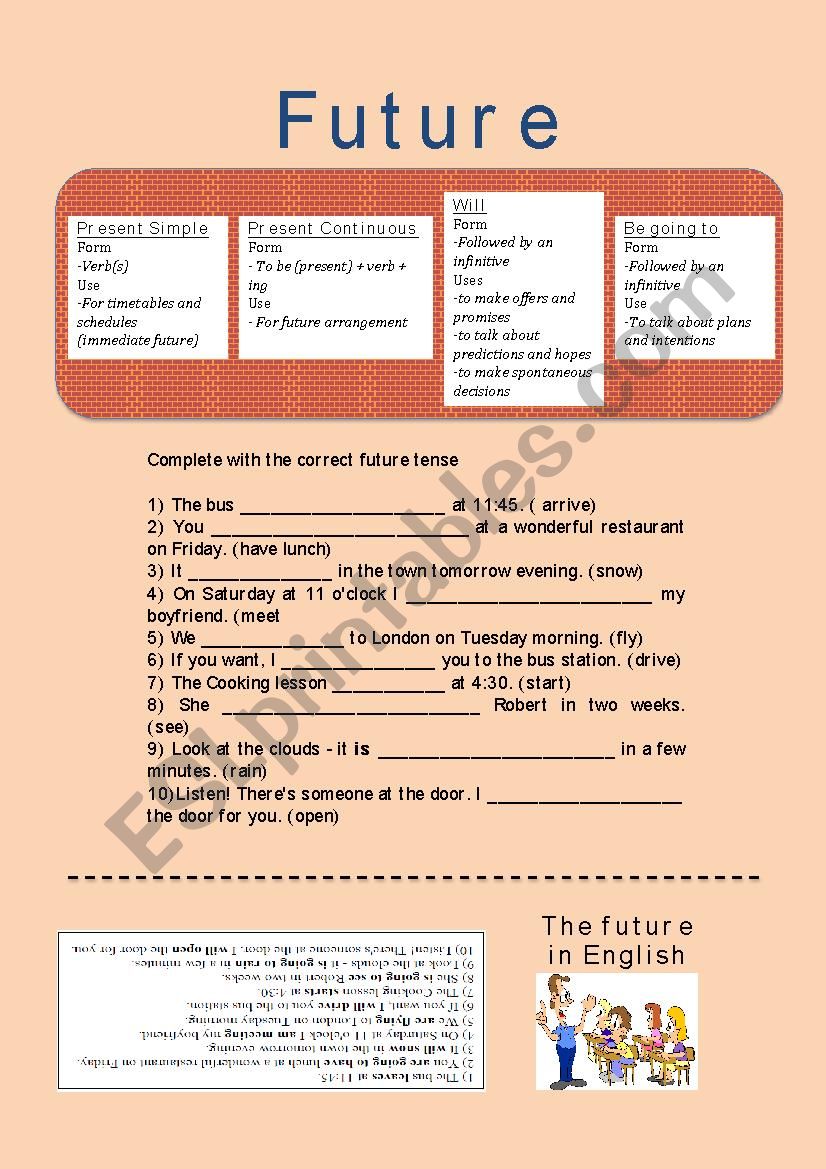 Future forms worksheet