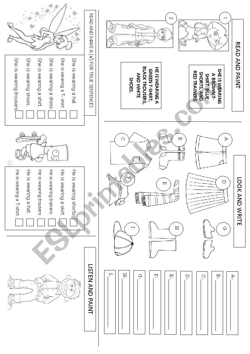 CLOTHES - Vocabulary worksheet