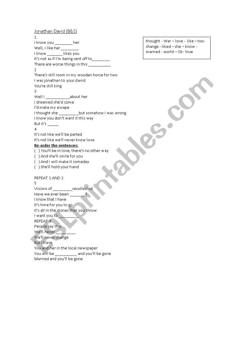 Jonathan David - B&S worksheet