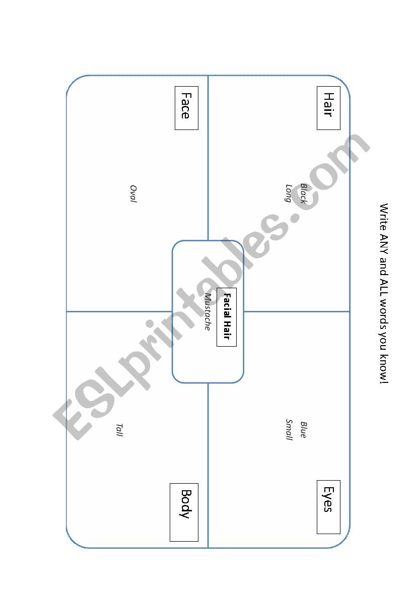 Describing People worksheet