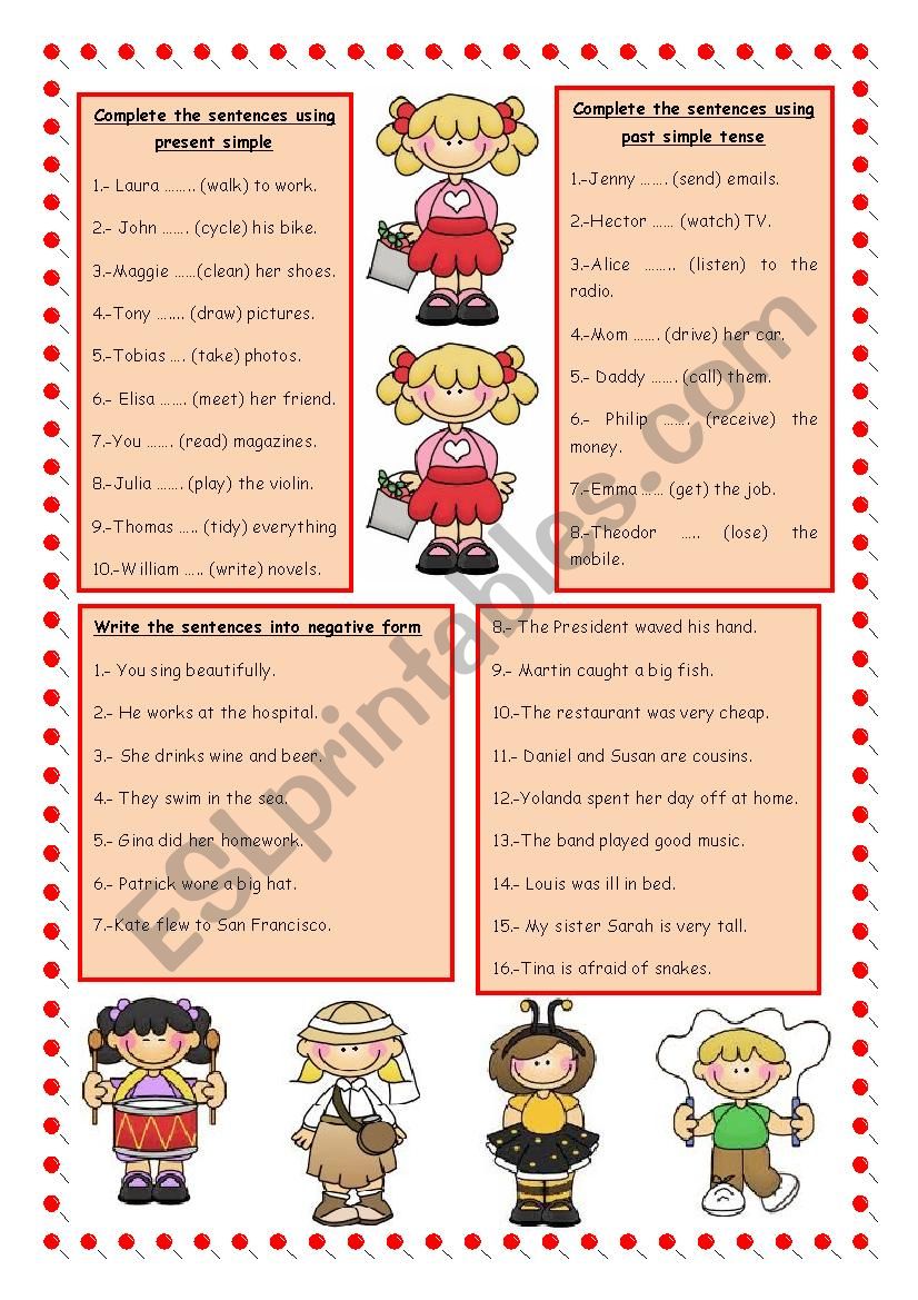 GRAMMAR REVISION worksheet