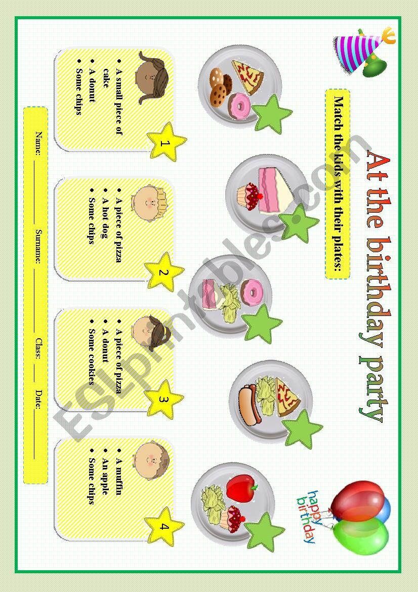 Which one is my plate? worksheet