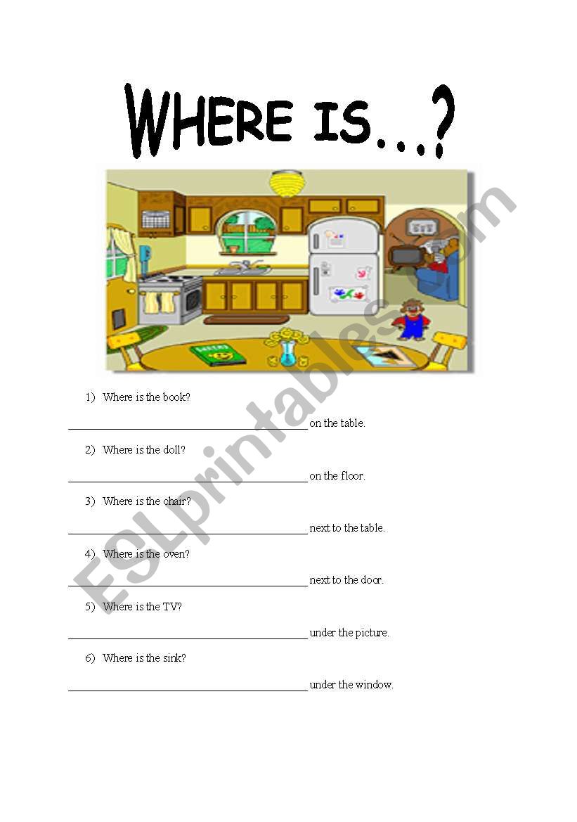 Where is... worksheet