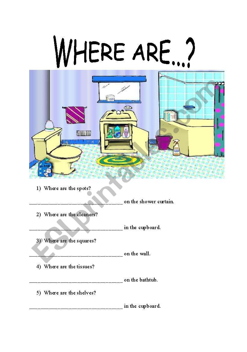 Where Are.... worksheet