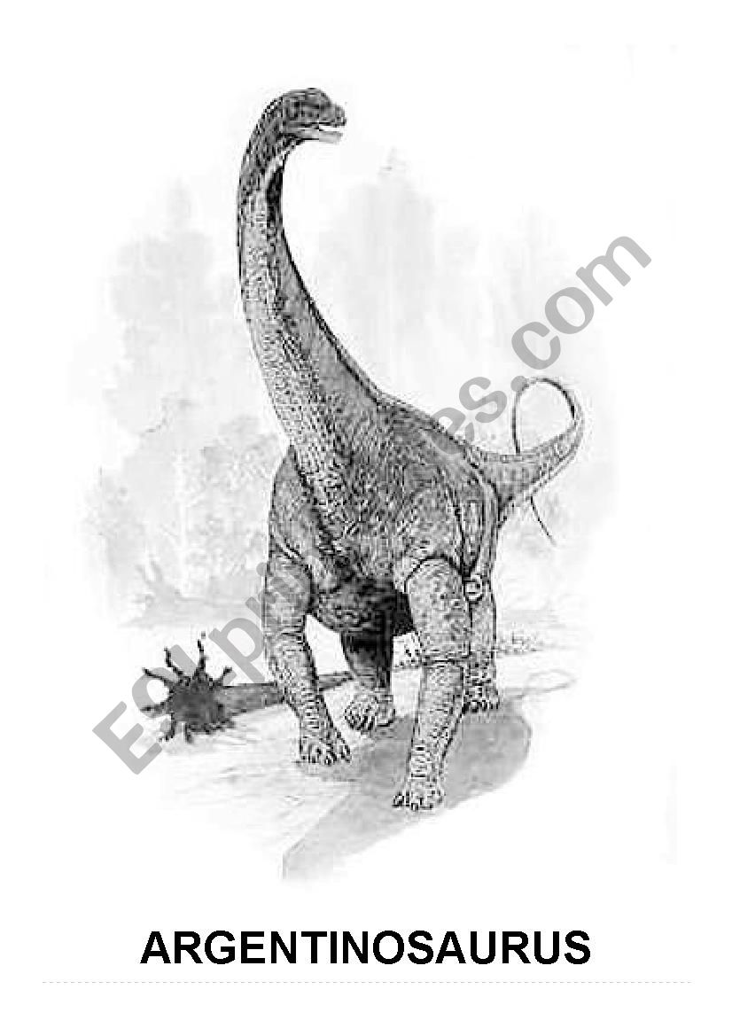 Dinosaur Fact Files worksheet