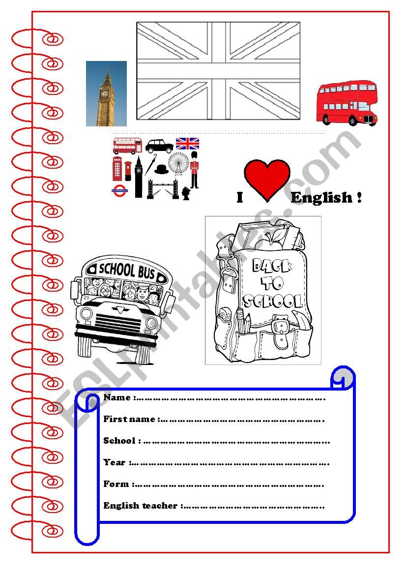 copybook first page worksheet