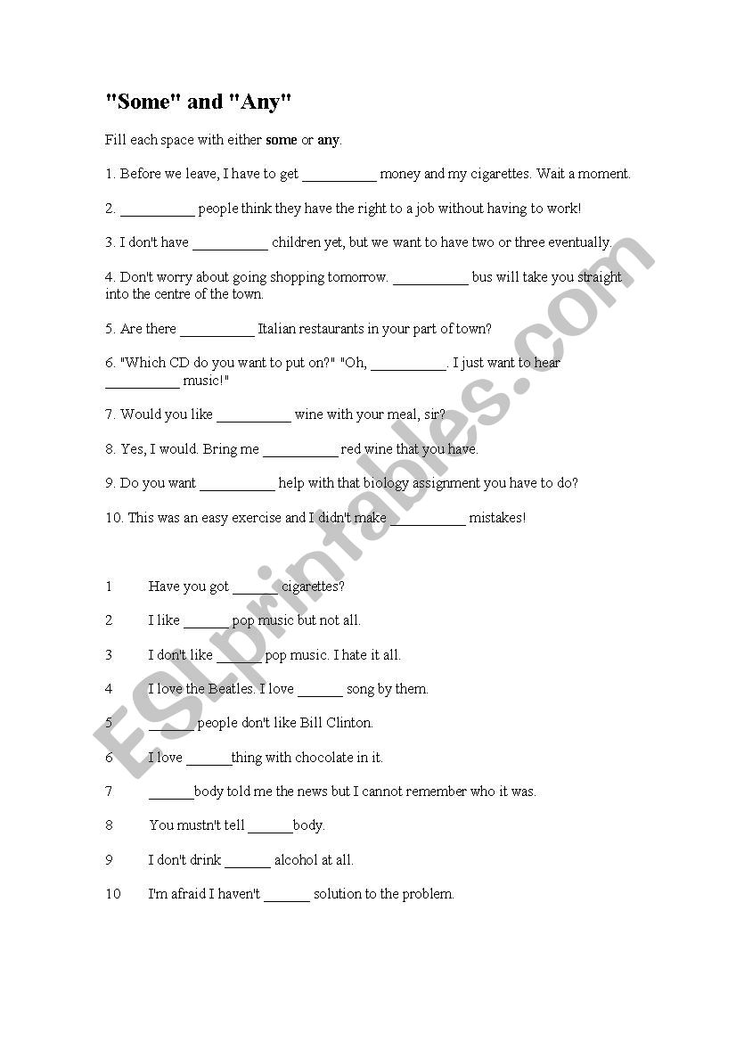 preposition worksheet