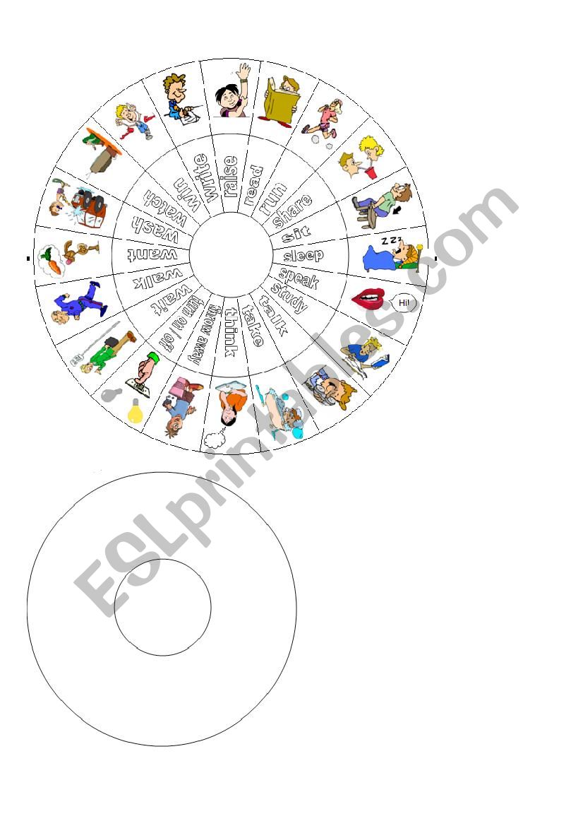 verb-wheel-esl-worksheet-by-audreyjourdain