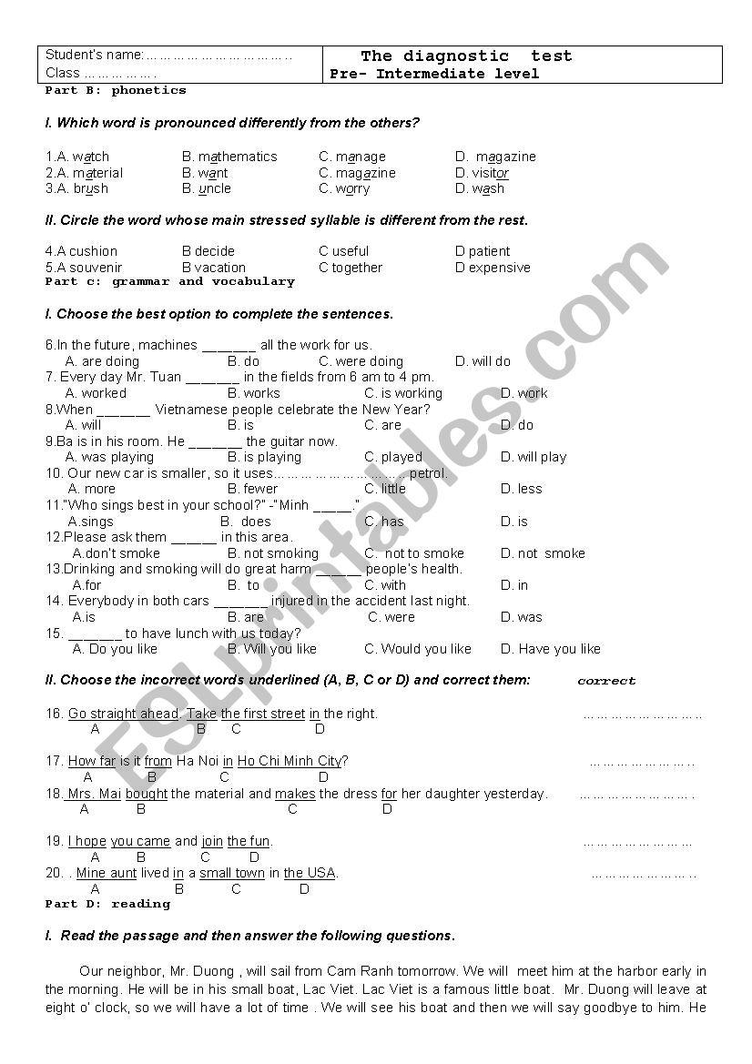 Good for teachers! worksheet