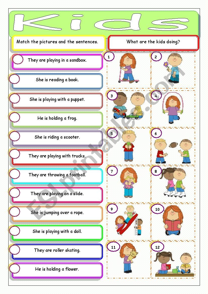 Kids worksheet