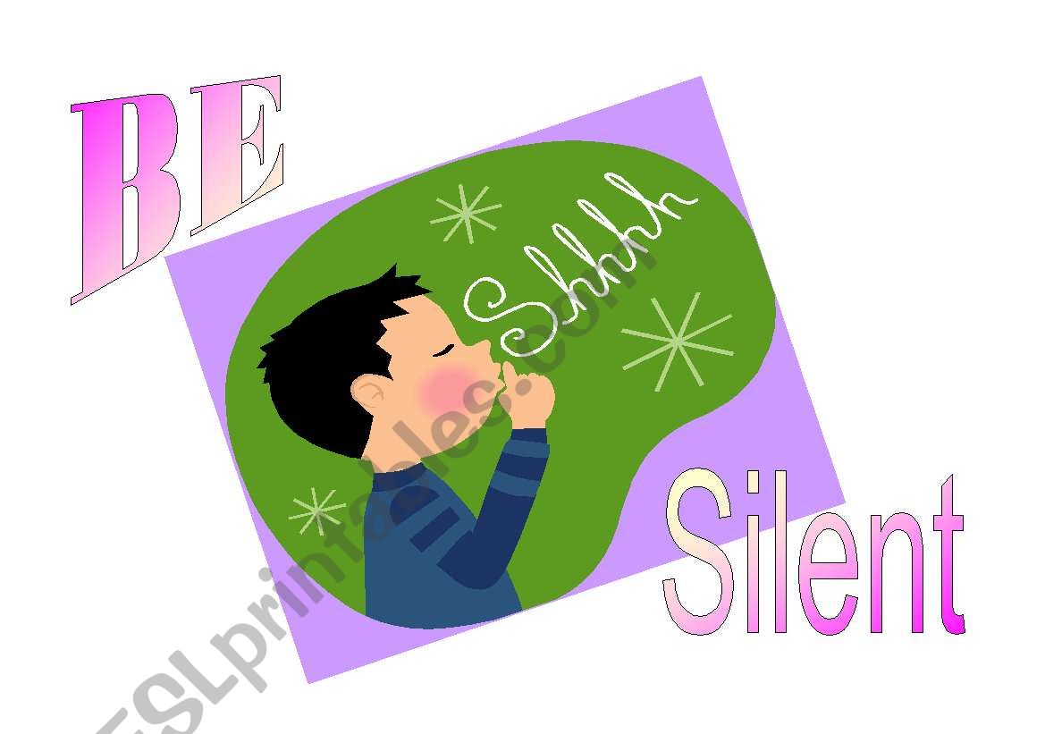 Be Silent worksheet