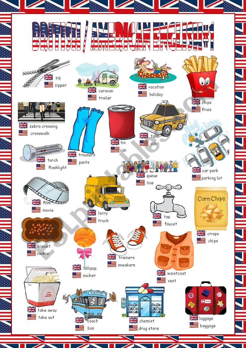 British/American English Picture Dictionary#1