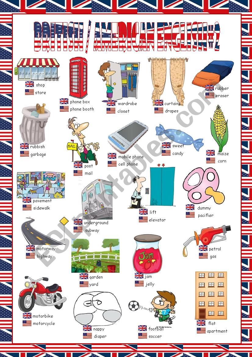 British/American English Picture Dictionary#2