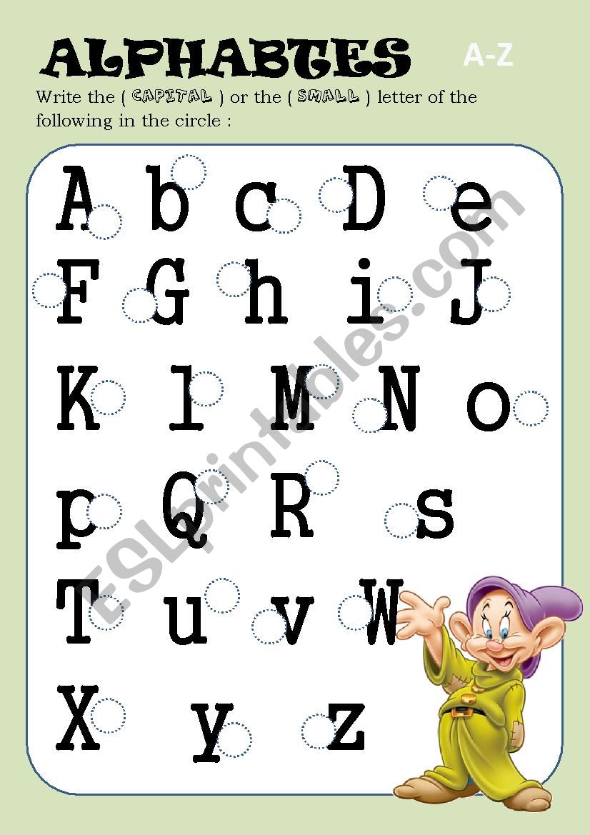 ALPHABETS worksheet