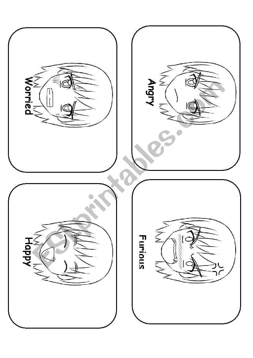 Feelings Flashcards 1 worksheet