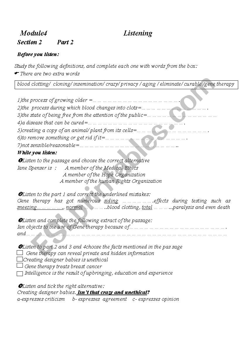 module 4 section 2 3rd form tunisian students