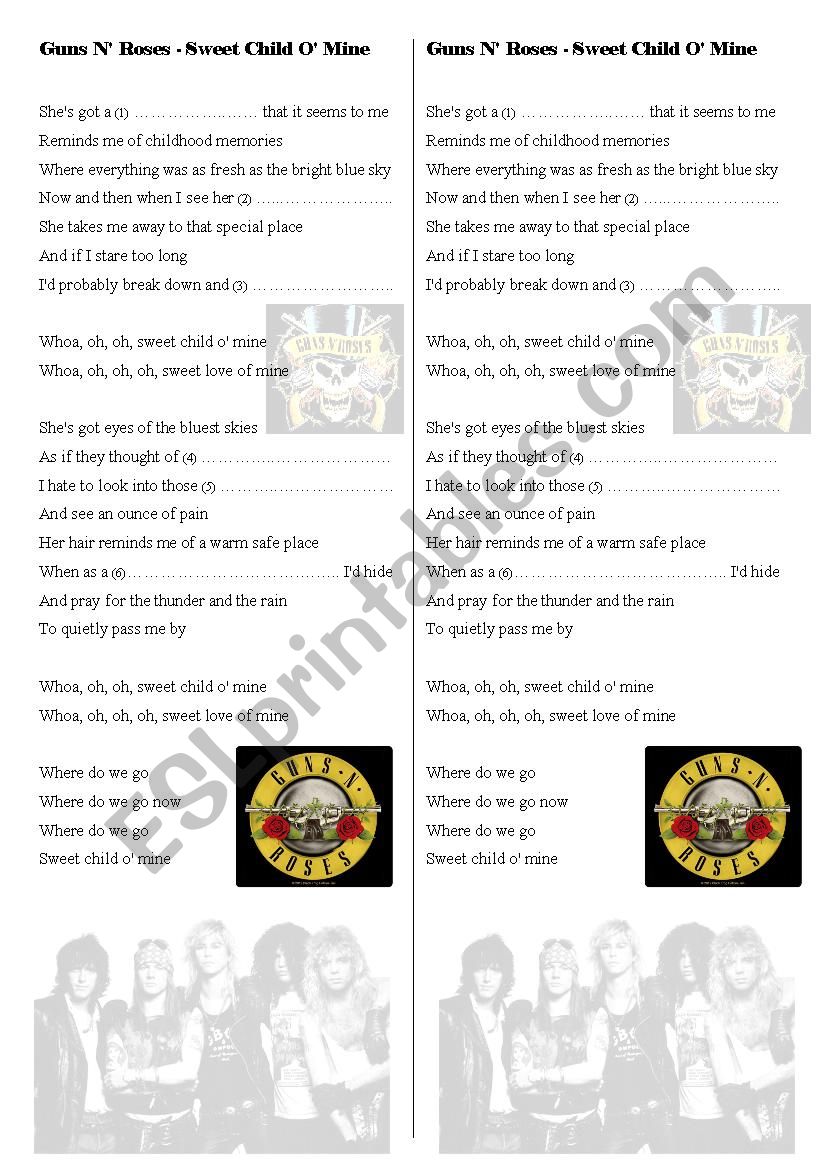 Guns NÂ´ Roses - Sweet Child OÂ´ Mine